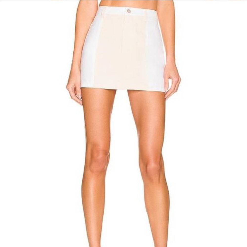 Revolve EB denim white/beige skirt XS